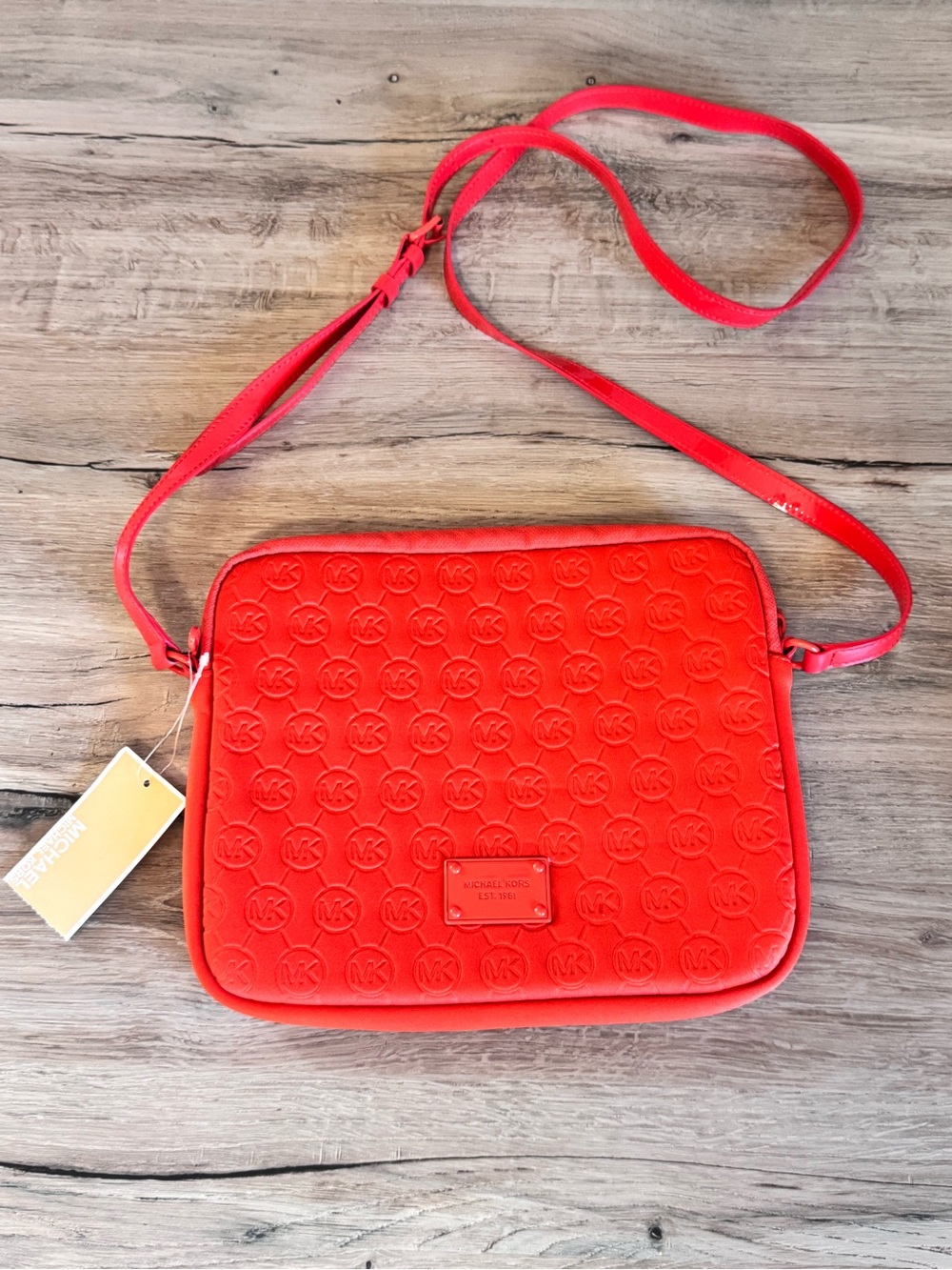 Michael Kors Jet Set Crossbody Tablet Bag - Orange - NWT